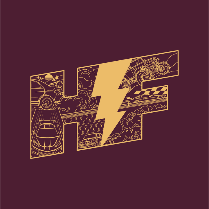 HF Bolt Tee - Maroon